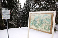 Hörnerbahn nur 7km von Oberstdorf in Bolsterlang längste Höhen-Winterwanderwege im Allgäu mit Berghaus Schwaben