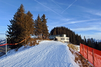 Hörnerbahn nur 7km von Oberstdorf in Bolsterlang längster Höhen-Winterwanderwege im Allgäu mit Berghaus Schwaben