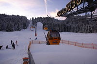 Hörnerbahn nur 7km von Oberstdorf in Bolsterlang längster Höhen-Winterwanderwege im Allgäu mit Berghaus Schwaben