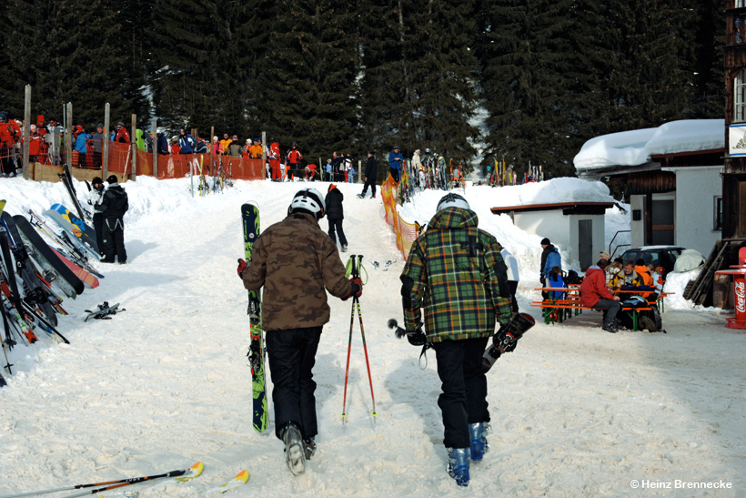 Hoher Ifen Gottesacker Plateau Skigebiet Kleinwalsertal