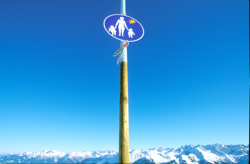 Hoher Ifen Gottesacker Plateau Skigebiet Kleinwalsertal