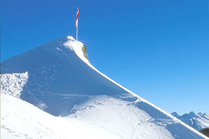 Hoher Ifen Gottesacker Plateau Skigebiet Kleinwalsertal