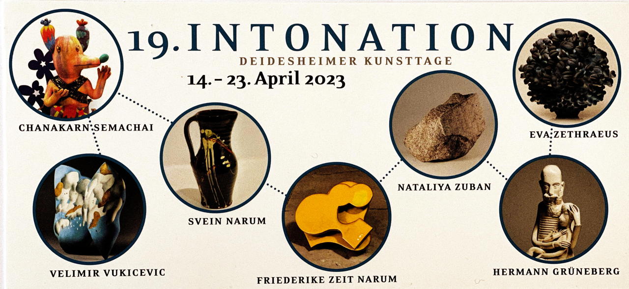 Intonation Deidesheimer Kunsttage, internationales Symposium um die keramische Kunst und Ausstellung in der Schlossmanufaktur.