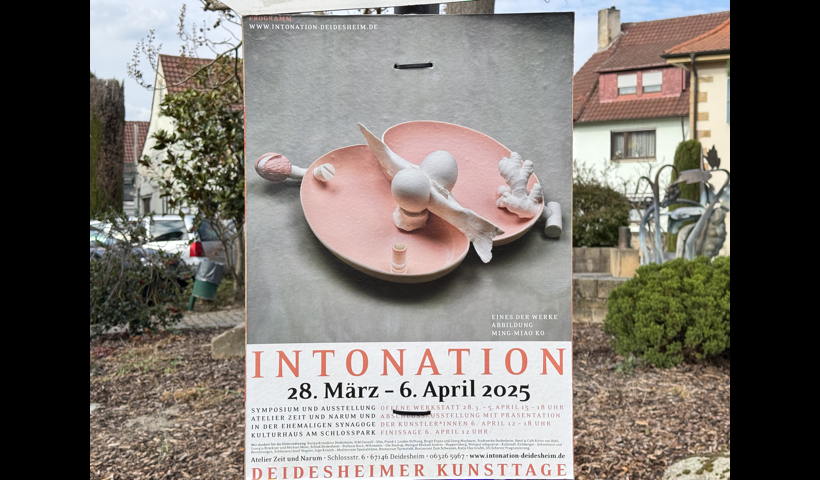 Intonation Deidesheimer Kunsttage, internationales Symposium um die keramische Kunst und Ausstellung in der Schlossmanufaktur.