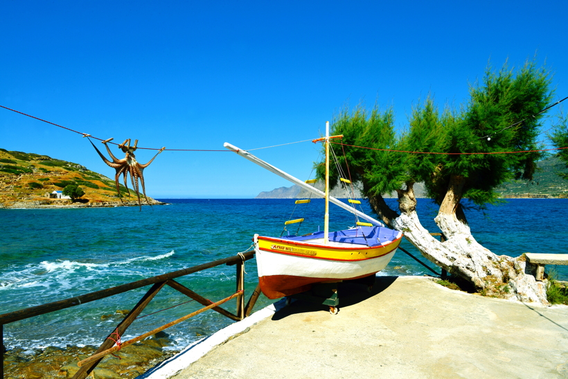 Griechenland Insel Kreta Mochlos Insel Agios Nikolaos Nordostküste Sitia Vai Palm Beach