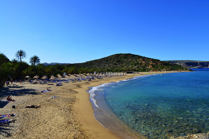 Griechenland Insel Kreta Mochlos Insel Agios Nikolaos Nordostküste Sitia Vai Palm Beach