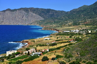 Griechenland Insel Kreta Mochlos Insel Agios Nikolaos Nordostküste Sitia Vai Palm Beach