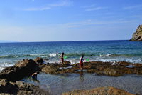 Griechenland Insel Kreta Mochlos Insel Agios Nikolaos Nordostküste Sitia Vai Palm Beach