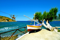 Griechenland Insel Kreta Mochlos Insel Agios Nikolaos Nordostküste Sitia Vai Palm Beach