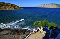 Griechenland Insel Kreta Mochlos Insel Agios Nikolaos Nordostküste Sitia Vai Palm Beach