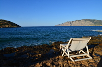 Griechenland Insel Kreta Mochlos Insel Agios Nikolaos Nordostküste Sitia Vai Palm Beach