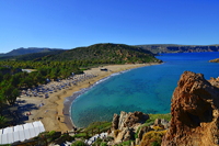 Griechenland Insel Kreta Mochlos Insel Agios Nikolaos Nordostküste Sitia Vai Palm Beach