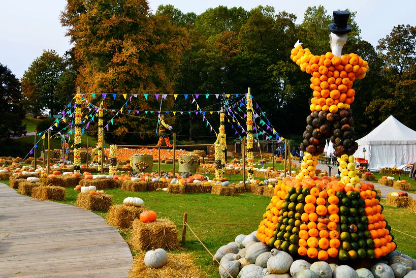 Weltgrößte Kürbisausstellung in Ludwigsburg im Blühenden Barock. Thema 2016: Manege frei im Kürbis-Zirkus!