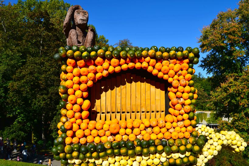 Weltgrößte Kürbisausstellung in Ludwigsburg im Blühenden Barock. Thema 2016: Manege frei im Kürbis-Zirkus!