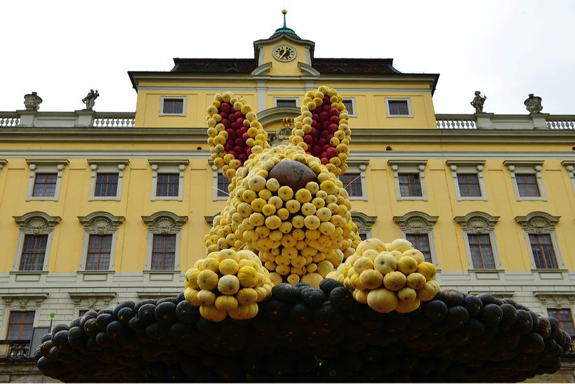 Weltgrößte Kürbisausstellung in Ludwigsburg im Blühenden Barock. Thema 2016: Manege frei im Kürbis-Zirkus!