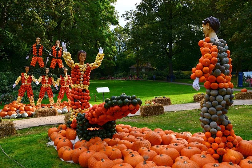 Weltgrößte Kürbisausstellung in Ludwigsburg im Blühenden Barock. Thema 2016: Manege frei im Kürbis-Zirkus!