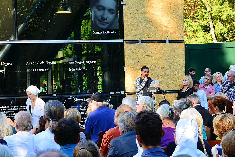 KZ-Außenlager Walldorf Gedenkstätte Einweihung  am 25.September 2016. Mit Lehrpfad um das KZ-Außenlager Geschichte des Holocaust begreifen.