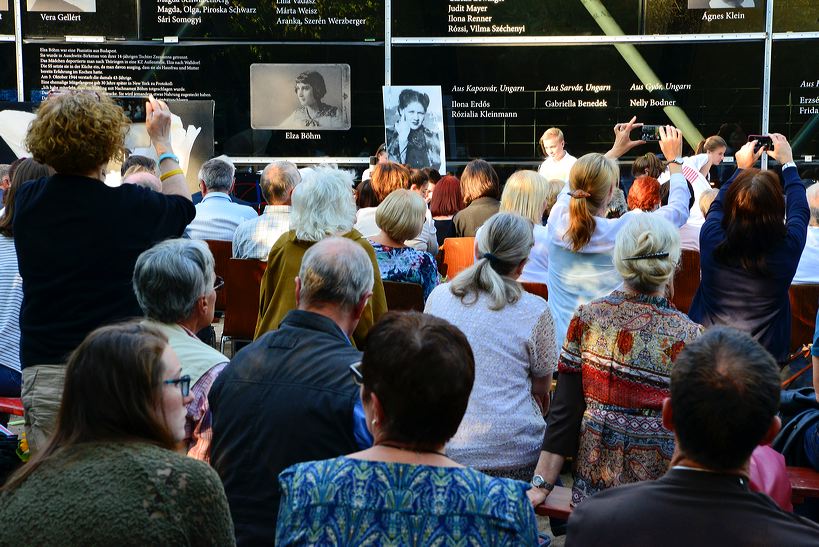 KZ-Außenlager Walldorf Gedenkstätte Einweihung  am 25.September 2016. Mit Lehrpfad um das KZ-Außenlager Geschichte des Holocaust begreifen.