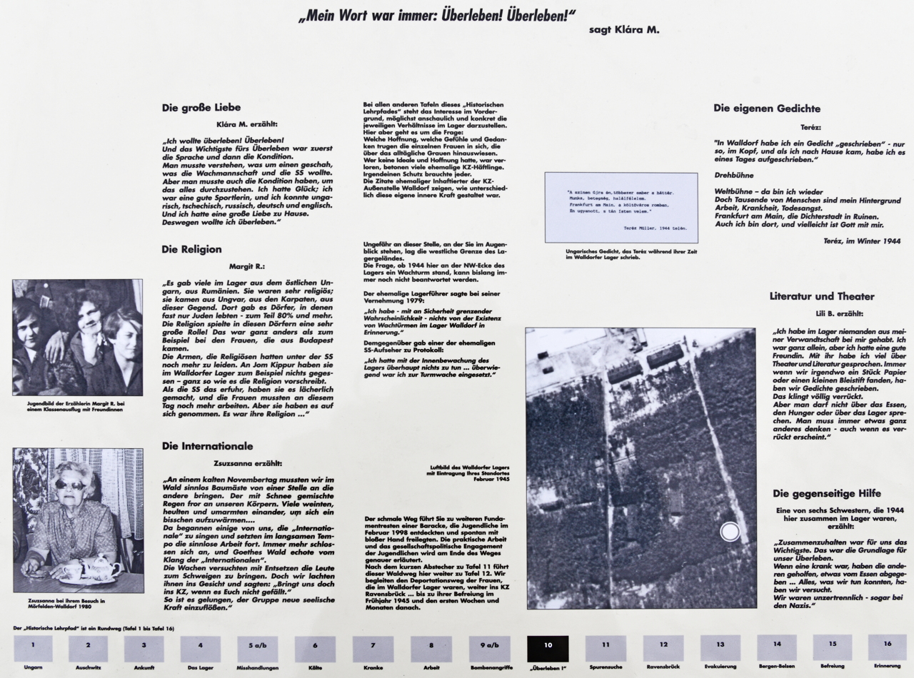 KZ-Außenlager Walldorf Gedenkstätte Einweihung  am 25.September 2016. Mit Lehrpfad um das KZ-Außenlager Geschichte des Holocaust begreifen.