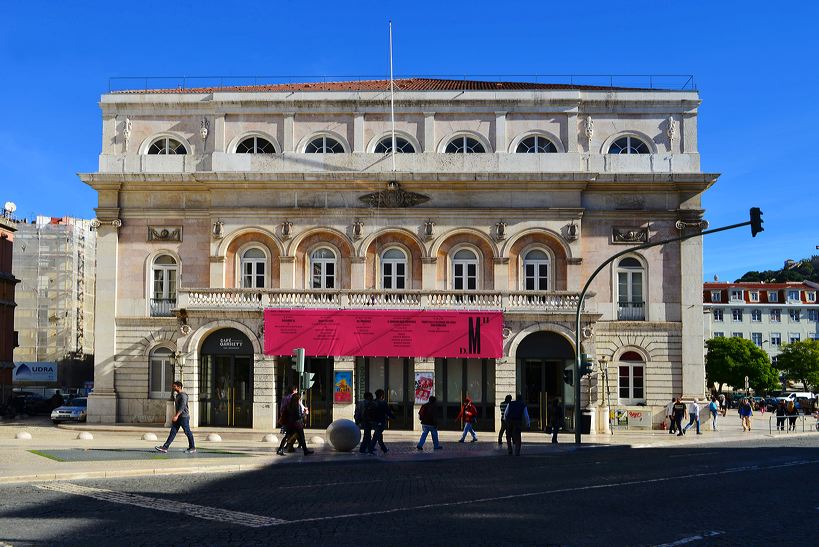 Lissabon, Lisboa Stadtteil Baixa Chiado und Bairro Alto, der Platz Rossio, Elevador de Santa Justa und die Tram Line 28.