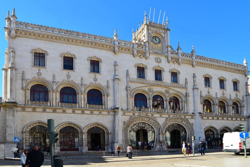 Lissabon, Lisboa Stadtteil Baixa Chiado und Bairro Alto, der Platz Rossio, Elevador de Santa Justa und die Tram Line 28.