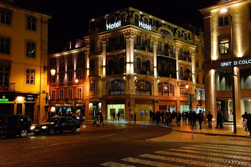 Lissabon, Lisboa Stadtteil Baixa Chiado und Bairro Alto, der Platz Rossio, Elevador de Santa Justa und die Tram Line 28.