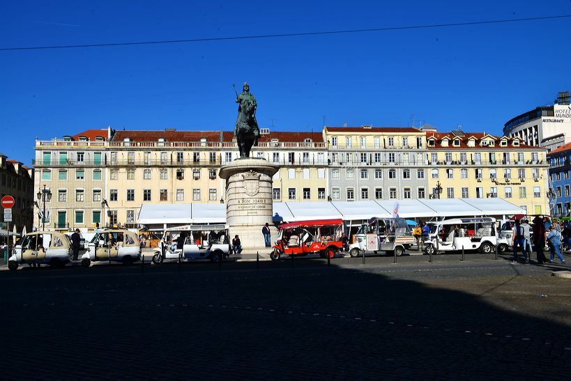 Lissabon, Lisboa Stadtteil Baixa Chiado und Bairro Alto, der Platz Rossio, Elevador de Santa Justa und die Tram Line 28.