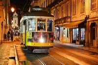 Lissabon, Lisboa Stadtteil Baixa Chiado und Bairro Alto, der Platz Rossio, Elevador de Santa Justa und die Tram Line 28.