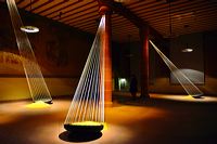 Die Luminale Frankfurt, leuchtende Objekte in der ganzen Stadt, die Biennale der Lichtkultur mit vielen Projekten der Lichtkunstschau.