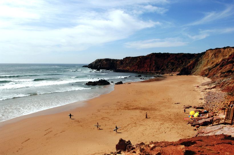 Carrapateira Praia do Amado Algarve, Surfer Paradies Surf-WM 2008 Surfcamp Portugal