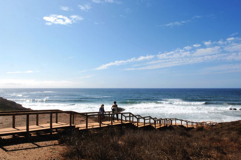 Carrapateira Praia do Amado Algarve, Surfer Paradies Surf-WM 2008 Surfcamp Portugal