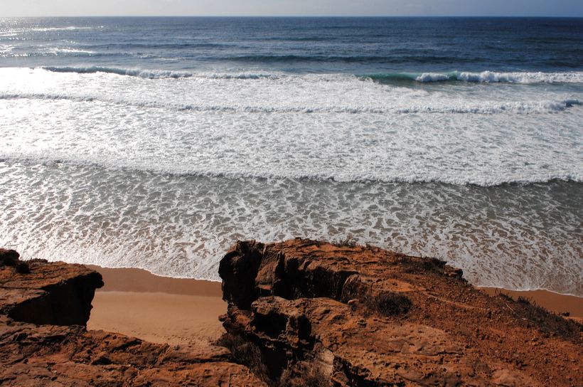 Carrapateira Praia do Amado Algarve, Surfer Paradies Surf-WM 2008 Surfcamp Portugal