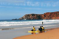 Carrapateira Praia do Amado Algarve, Surfer Paradies Surf-WM 2008 Surfcamp Portugal