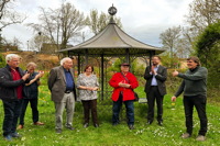  Rosengarten Mörfelden-Walldorf im Stadtteil Mörfelden, Rubensstraße 63 – Bürgerprojekt von Rudolf und Irene Blasnik, initiiert im August 2021.