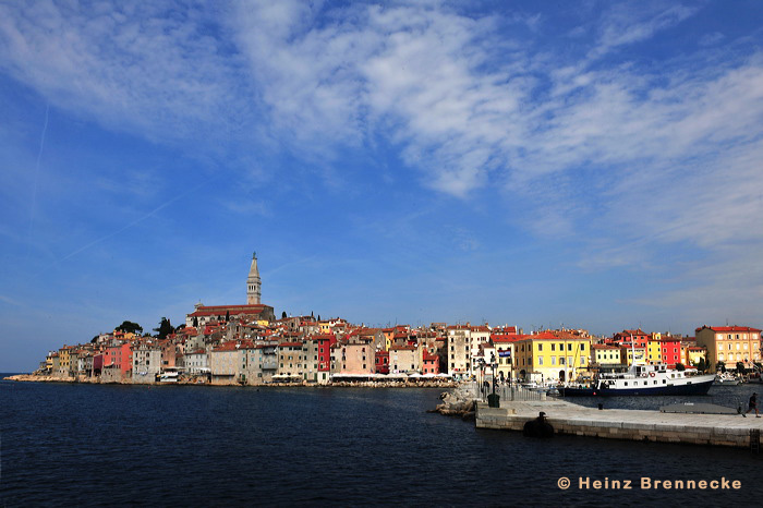 Rovinj, Vrsar, Porec und Fontana liegen auf der Halbinsel von Istrien in Kroatien Croatia.