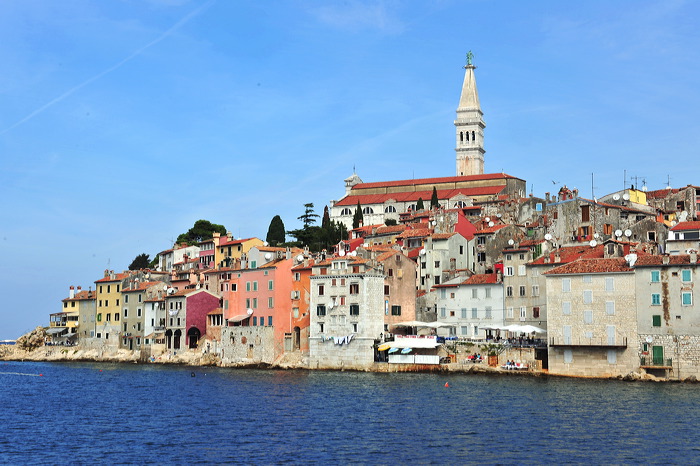 Rovinj, Vrsar, Porec und Fontana liegen auf der Halbinsel von Istrien in Kroatien Croatia.