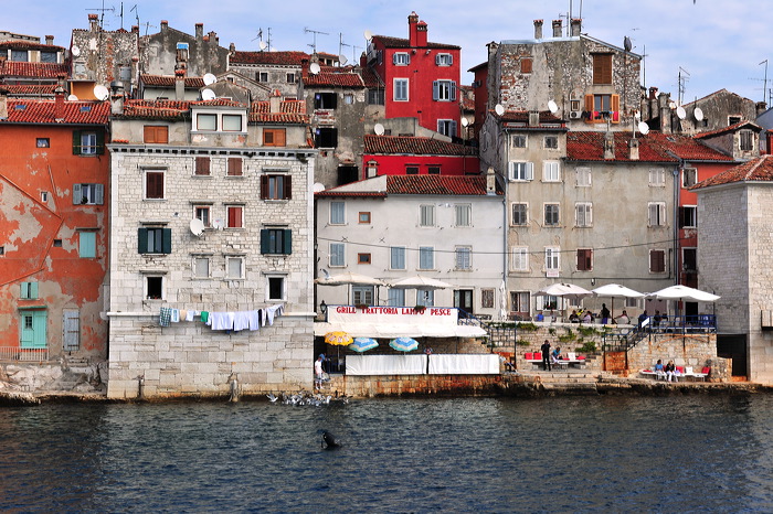 Rovinj, Vrsar, Porec und Fontana liegen auf der Halbinsel von Istrien in Kroatien Croatia.