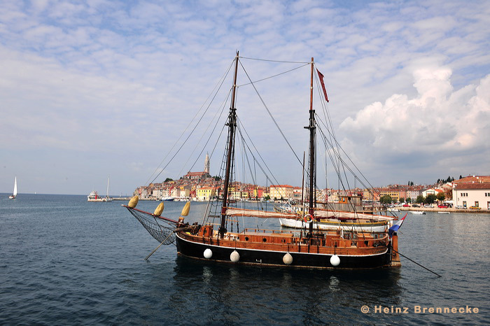 Rovinj, Vrsar, Porec und Fontana liegen auf der Halbinsel von Istrien in Kroatien Croatia.