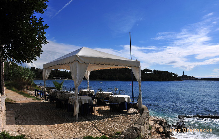 Rovinj, Vrsar, Porec und Fontana liegen auf der Halbinsel von Istrien in Kroatien Croatia.