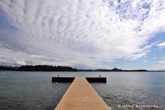 Rovinj, Vrsar, Porec und Fontana liegen auf der Halbinsel von Istrien in Kroatien Croatia.