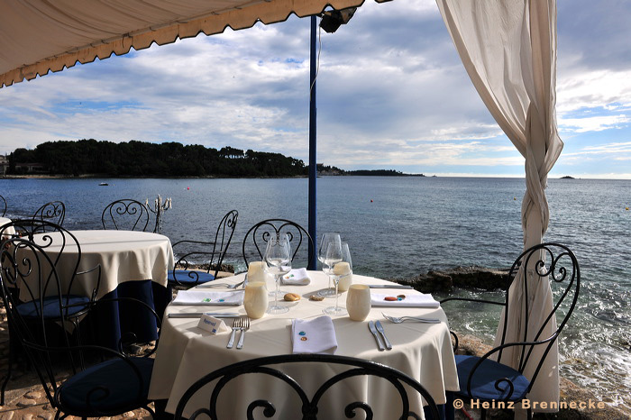 Rovinj, Vrsar, Porec und Fontana liegen auf der Halbinsel von Istrien in Kroatien Croatia.