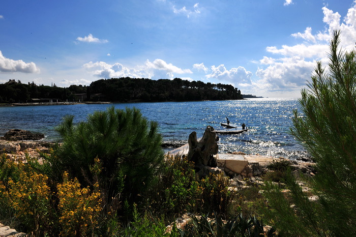 Rovinj, Vrsar, Porec und Fontana liegen auf der Halbinsel von Istrien in Kroatien Croatia.