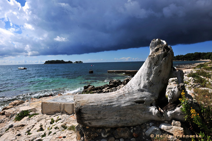 Rovinj, Vrsar, Porec und Fontana liegen auf der Halbinsel von Istrien in Kroatien Croatia.