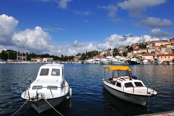 Rovinj, Vrsar, Porec und Fontana liegen auf der Halbinsel von Istrien in Kroatien Croatia.