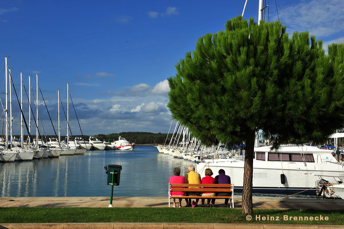 Rovinj, Vrsar, Porec und Fontana liegen auf der Halbinsel von Istrien in Kroatien Croatia.