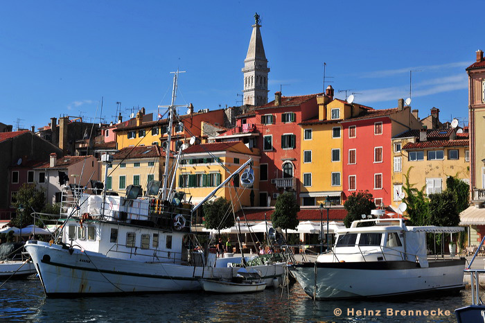 Rovinj, Vrsar, Porec und Fontana liegen auf der Halbinsel von Istrien in Kroatien Croatia.