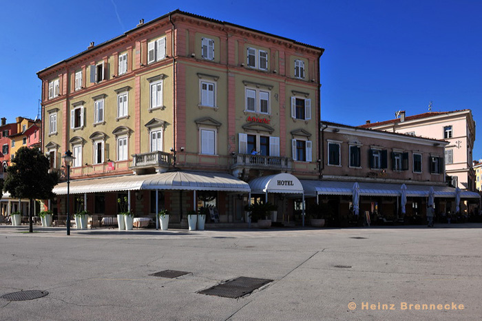 Rovinj, Vrsar, Porec und Fontana liegen auf der Halbinsel von Istrien in Kroatien Croatia.