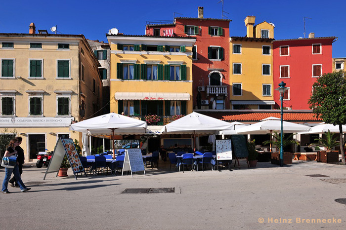 Rovinj, Vrsar, Porec und Fontana liegen auf der Halbinsel von Istrien in Kroatien Croatia.