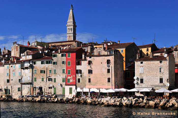 Rovinj, Vrsar, Porec und Fontana liegen auf der Halbinsel von Istrien in Kroatien Croatia.