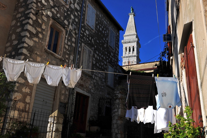 Rovinj, Vrsar, Porec und Fontana liegen auf der Halbinsel von Istrien in Kroatien Croatia.